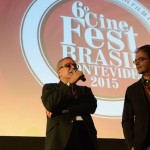 Produtor e escritor Luiz Fernando Emediato e diretor Andre Ristum - filme "Outro lado do paraíso"