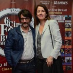 Ator Cesar Troncoso de "A oeste do fim do mundo" e Viviane Spinelli