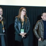 Diretor Paulo Machline, Viviane B. Spinelli (diretora Inffinito) e ator Mateus Nachtergaele - filme Trinta