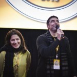 Diretora Melise Maia e produtor Marcelo Lino de "Filha de babá"