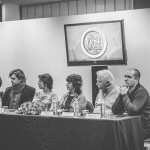Mayra Lucas, Leonardo Machado, Isabel Martinez, Maria Nuñez, Luis Puenzo e Juan Pablo Gugliotta - painel de co-produção Brasil Argentina