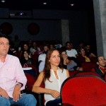 Lindo público para assistir ao excelente filme Samba & Jazz na abertura da mostra competitiva na Cinematheque!